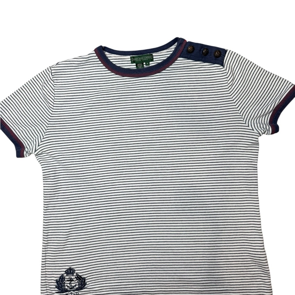 Polo Ralph Lauren striped short-sleeve t-shirt with crest